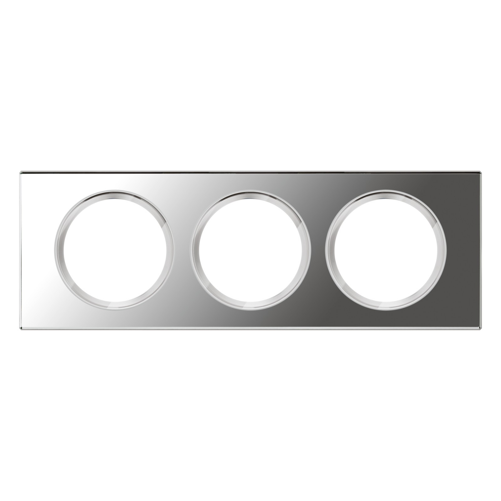 Plaque Verre Miroir Legrand Céliane 3 postes | L'élégance du haut de gamme