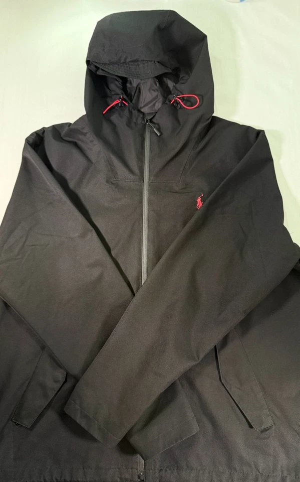 Мужская/черная водонепроницаемая куртка с капюшоном Polo Ralph Lauren размер L - Изображение 4 из 4