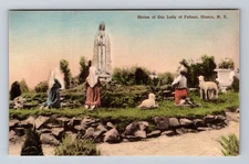 Glasco NY-New York, Our Lady of Fatima Shrine, Antique Vintage Postcard