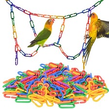250pcs Plastic C Clips Hooks Chain Links - Interchangeable Rainbow C-Links fo...