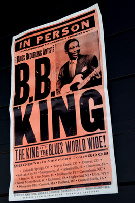 BB King Autographed Concert / Tour Poster 2008 Signed
