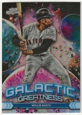 2024 Topps Chrome Cosmic WILLIE MAYS Insert GALACTIC GREATNESS REFRACTOR Card