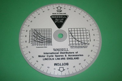 TRIUMPH NORTON BSA  ENGINE TIMING DISC PLASTIC WIPE CLEAN 190MM