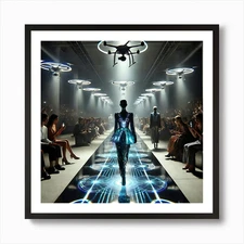 Futuristic Fashion Show 1 Art Print Framed Wall Art Poster Canvas Print Picture