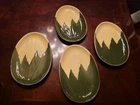 Shawnee Corn King 9-3/4"  DINNER PLATE #68 MCM, Set Of 4