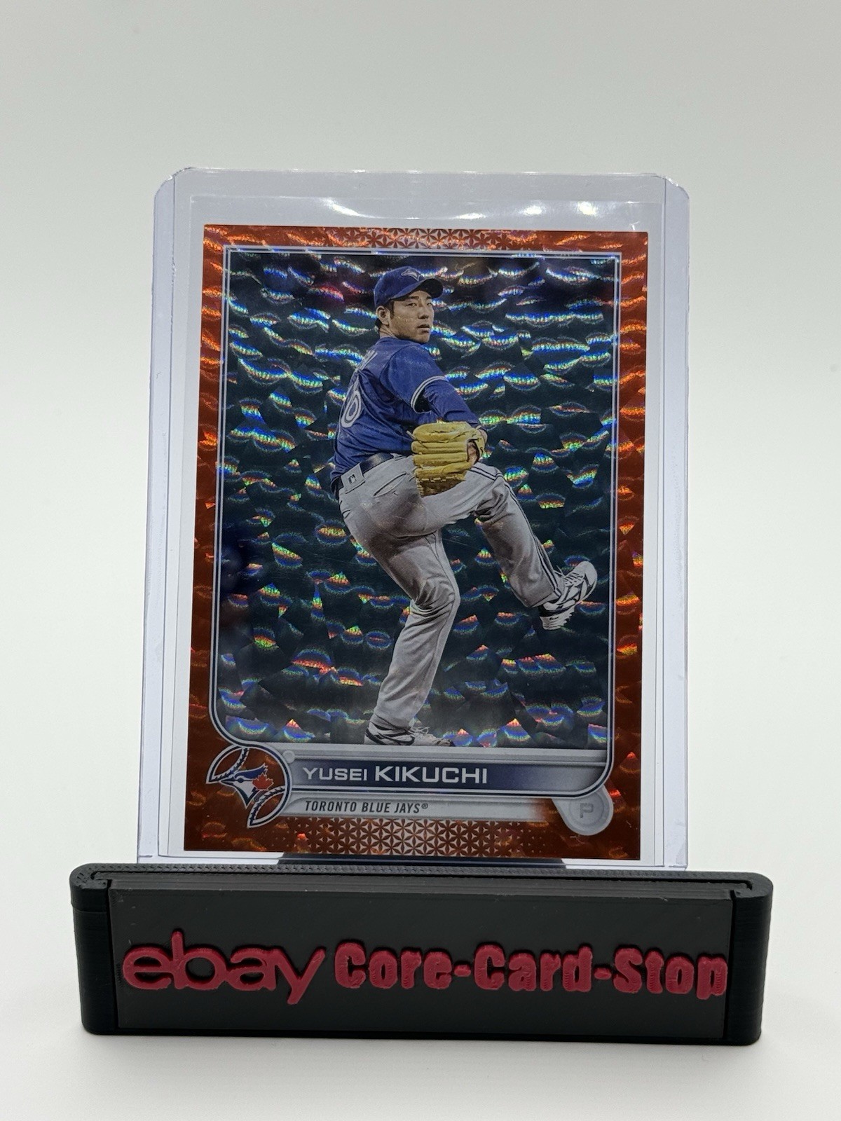 Yusei Kikuchi 2022 Topps Series 2 531 Orange Foil #’d /299 Blue Jays