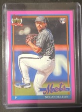 Topps 2026 Series 1 1991 Nolan McLean Rookie Pink #T91-63 Mets