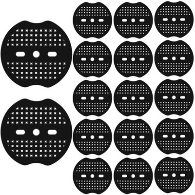 Gisafai 200 Pcs Landscape Staple Gasket Garden Staples Washer Black