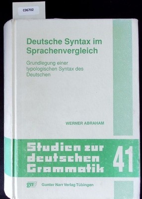 Deutsche Syntax im Sprachenvergleich. Grundlegung einer typologischen Syntax des