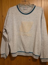 Vintage 80s 90s Faded UNITED AIRLINES Medium Gray Crewneck Sweatshirt 22x24