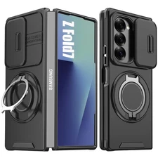 For Samsung Galaxy Z Fold 7 2025 Case Heavy Duty Shockproof Slide Camera Cover