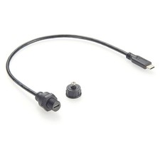 USB 3.1 Type C Male To Female Extension Cable Flush Panel Mount IP67 0.3M