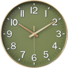 Wall Clocks Battery Operated,12 Inch Silent Non Ticking Modern Wall Clock for Li