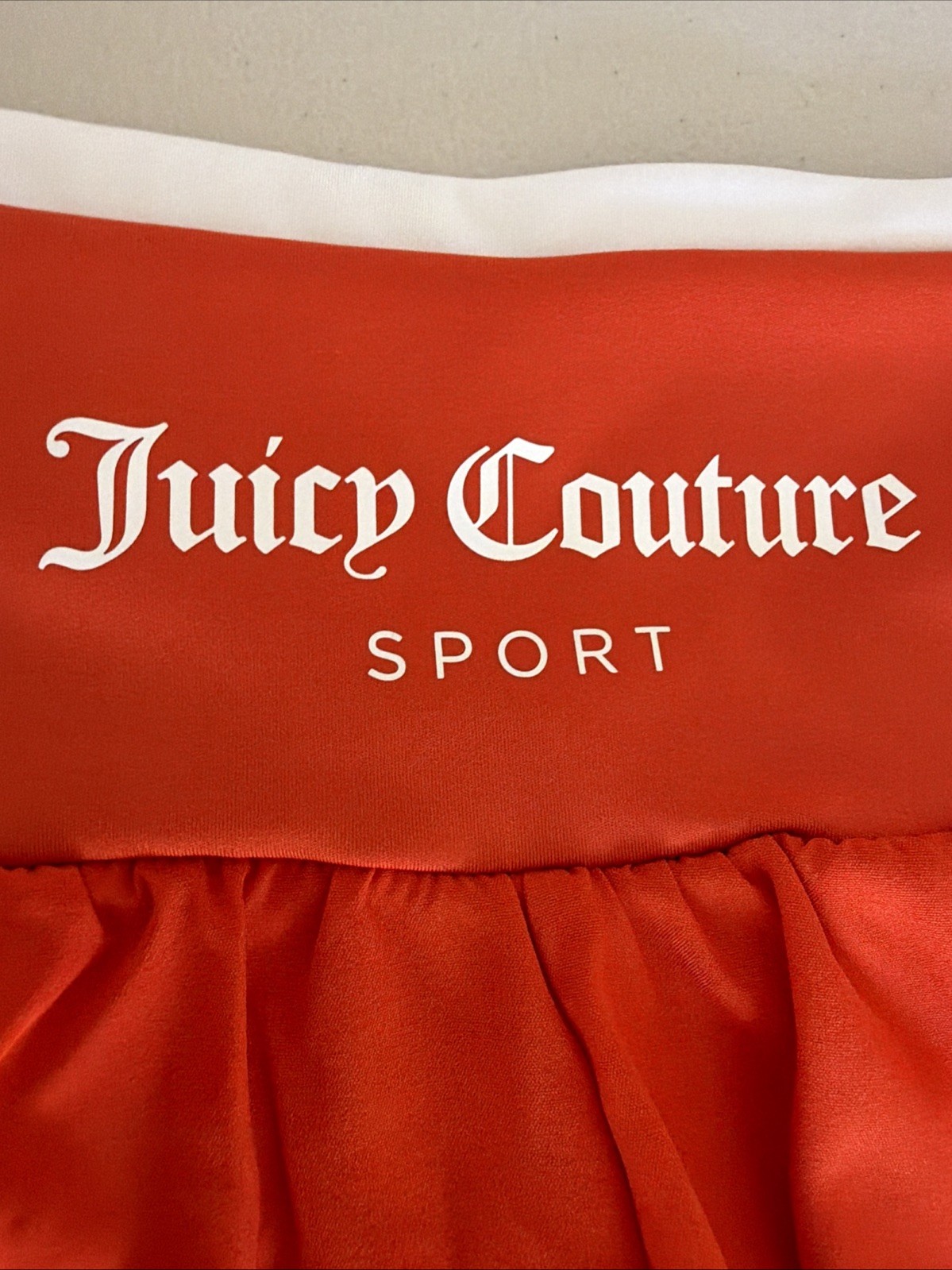 Juicy Couture Sport Women’s Orange Skort Athletic Built In Shorts Size XL NWOT image 7
