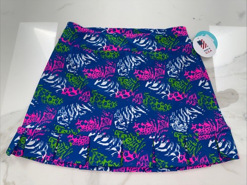 NEW Tzu Tzu Samba Feather Party  Golf Skort Women's MEDIUM Golf Skirt $160
