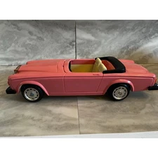 Vintage 1980s BARBIE Rolls Royce Pink  Convertible Custom Made by Zima
