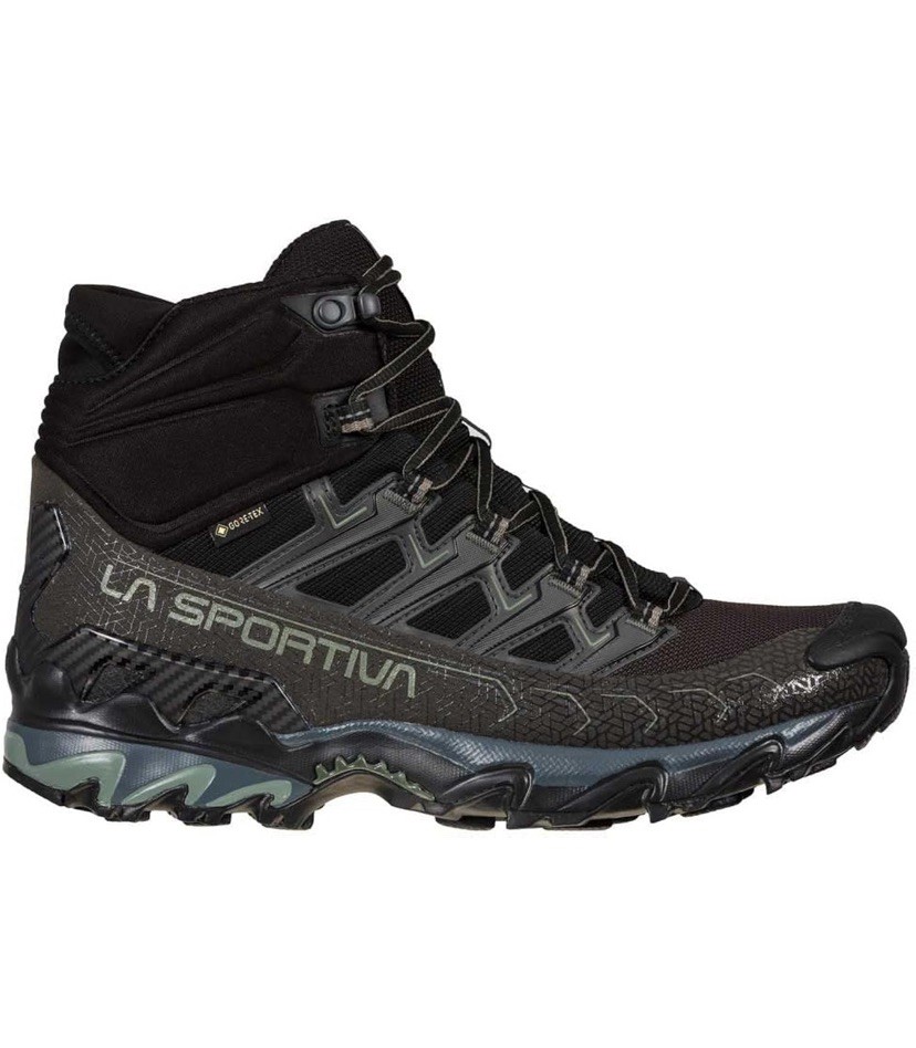 Nuevas botas de senderismo La Sportiva Ultra Raptor II Mid GTX negras talla 9 del Reino Unido