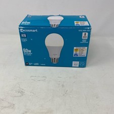 EcoSmart A19 60W Eq LED Bulbs, Adjustable White 2700-6500K, 8-Pack