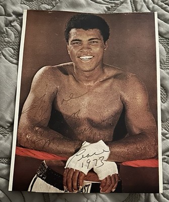 Vintage Muhammad Ali Color Magazine Page  To Joe - Peace 1973  Slight Fading