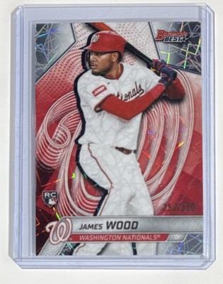 Topps 2025 Bowman's Best James Wood RC Laser Refractor Washington Nationals /350