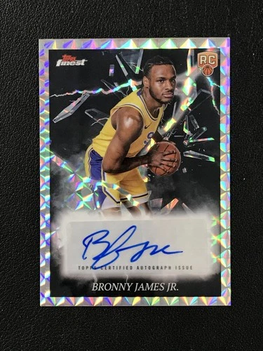 2024-25 Finest #ES-BJ Bronny James Jr. Electrifying Signatures Geometric Lakers