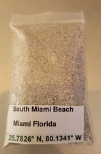 South Beach Miami Florida ,beach  Sand ,Soil Dirt Sample  Apx. 30ml.