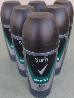 #ad #ad Sure Men Sensitive 48H Anti Perspirant Roll On 50ml 1.7oz 6 Pack Exp 09 2028 $36.97