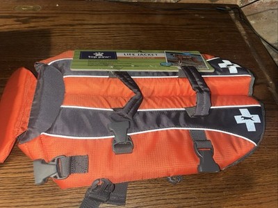 Top Paw Orange Life Jacket (Size Medium: Dogs 30-55 lbs) New Tags