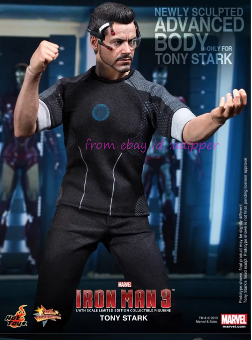Hot Toys Tony Stark MMS191 フィギュア Hot Toys Mms191 1/6 Iron Man 3 Tony Stark Workshop Armor Testing
