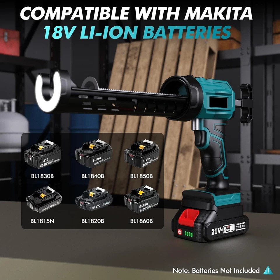New Upgraded Electric Brushless Caulking Gun Sealant Guns For Makita 18V Battery - image 4 of 4