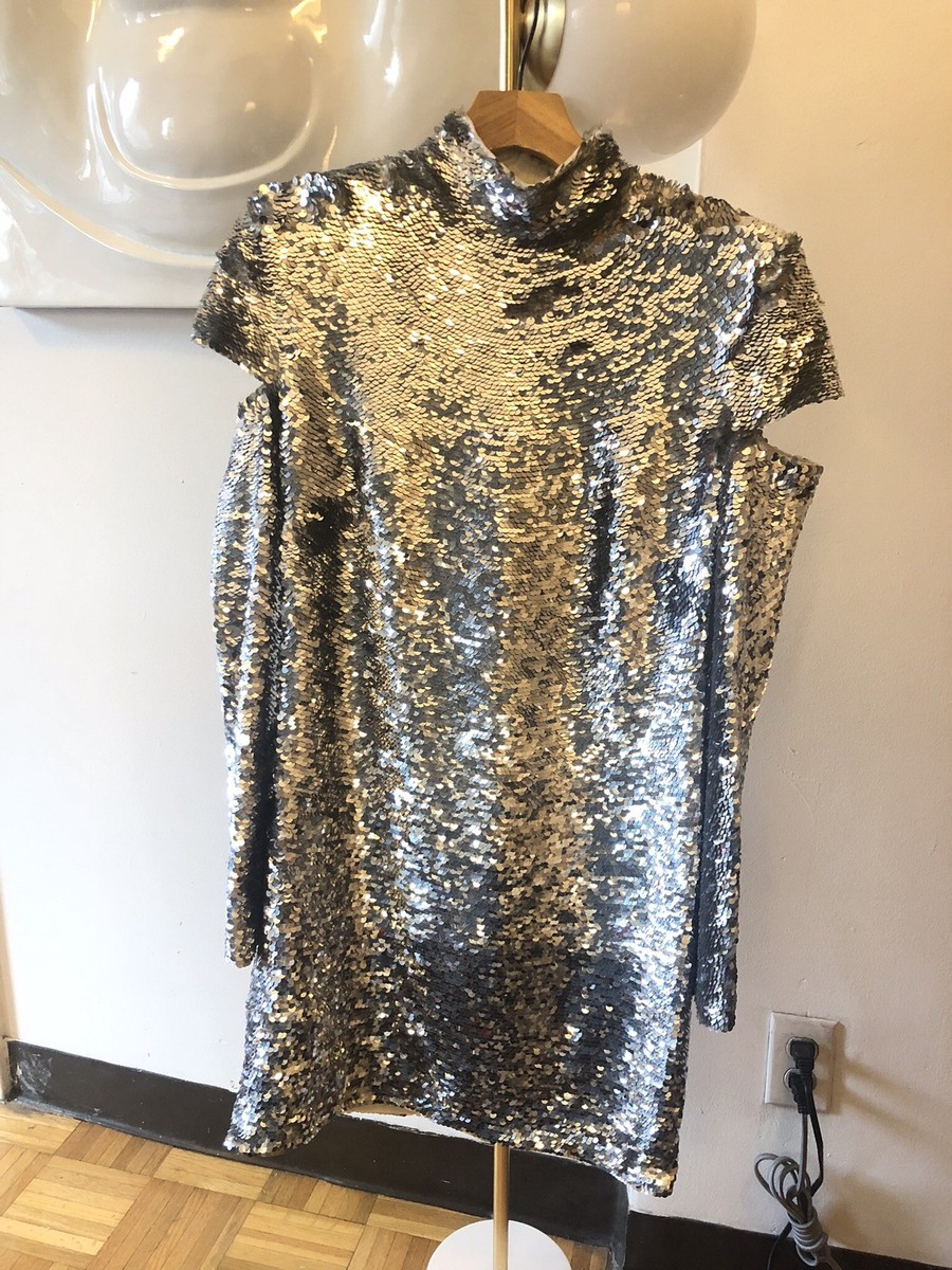 silver holiday party dress Silver Life Of The Party Dress - Small Ellae Lisque - Perfect for Date Nights & Birthdays main image 0