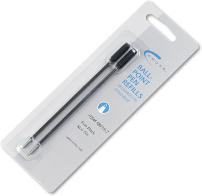 CROSS Ballpoint Pen Refill - Black Ink- Fine Point - Dual Pack