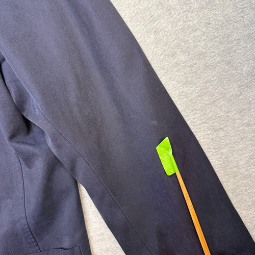 The Territory Ahead Sport Coat Mens XL Navy Blue Silk Field Travel Blazer Jacket - Picture 3 of 15