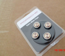 New Oem 100 Genuine Porsche Valve Stem Cap Set With Colored Crest Backorder