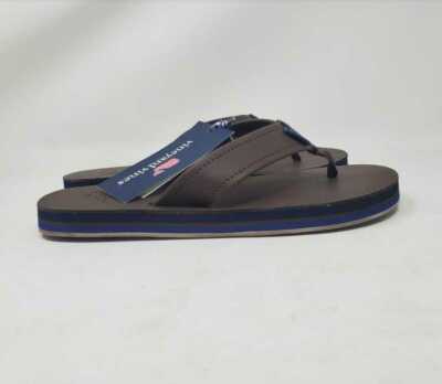 New men\'s 10  Vineyard Vines pop stripe printed blue flip flops sandals Vineyard Vines Mens size 7, Pop Stripe Printed flip flops  main image 4