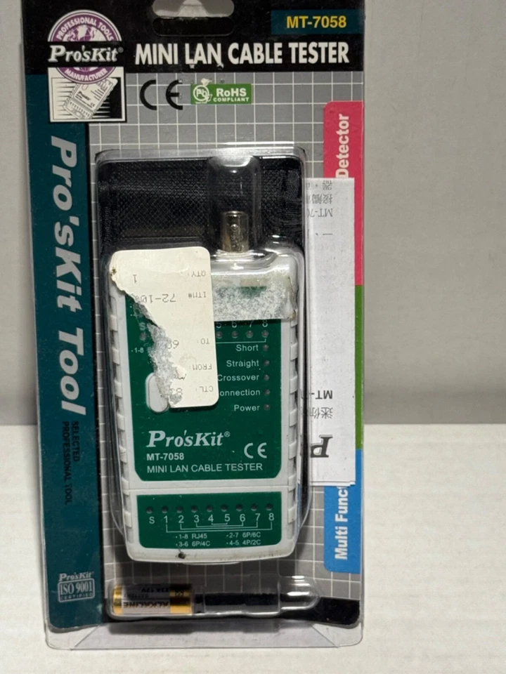 ProsKit MT-7058 3-In-1 Multifunctional Mini Lan Cable Tester - Image 3 of 4