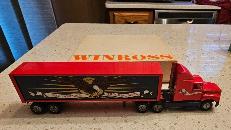 1994 Winross Ford Aeromax Tractor & Trailer Vintage Toy Mid-America Truck Show