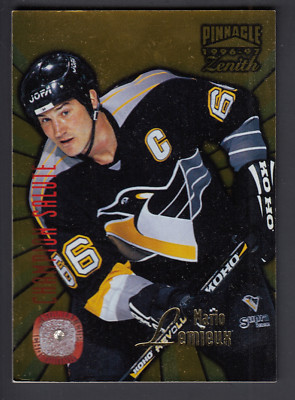 Mario Lemieux 1996-97 Pinnacle Zenith Champion Salute Diamond