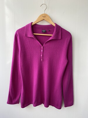 Adagio Silk Cashmere Sweater 45% Cashmere 55% Silk Sz 40 Pink