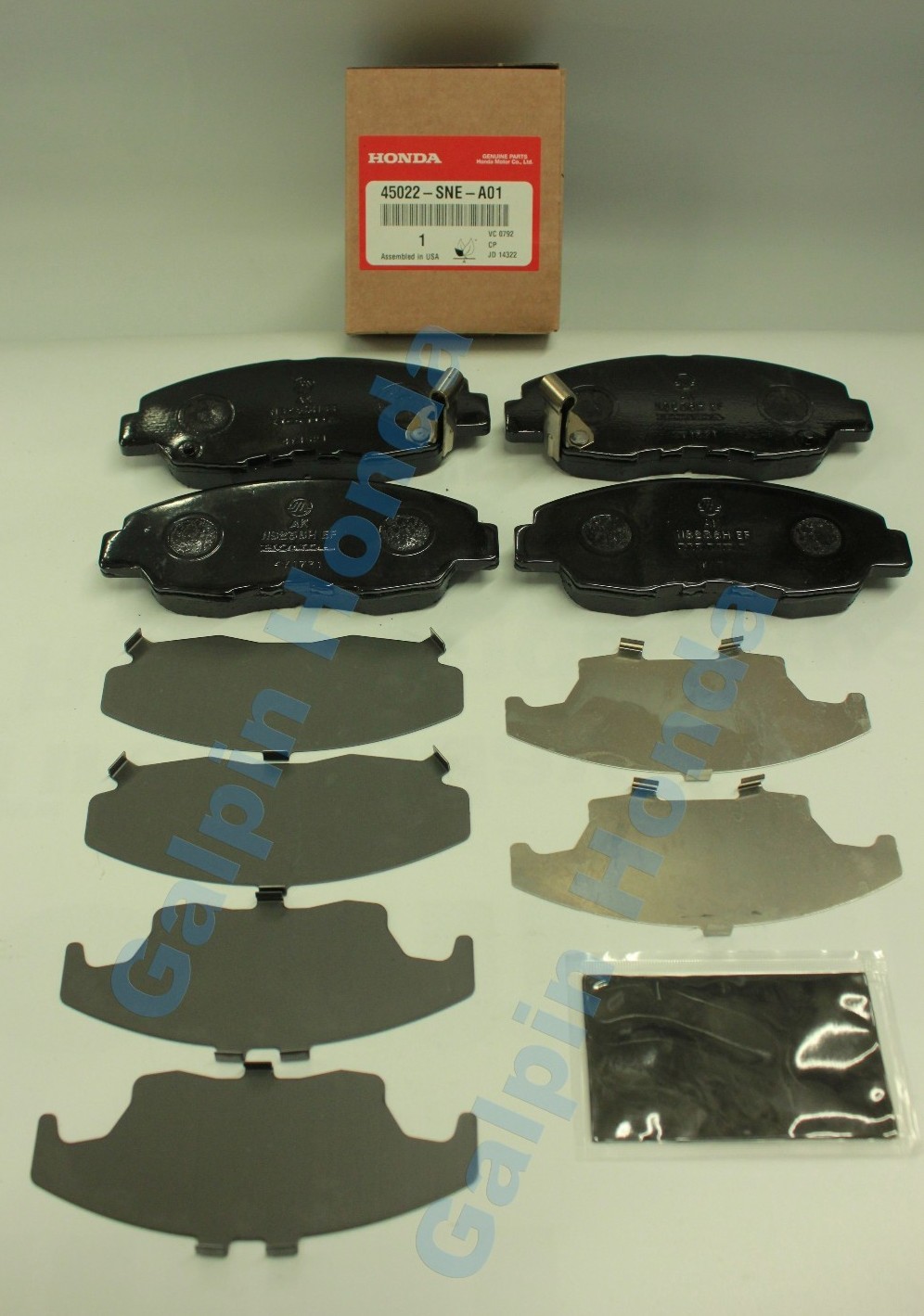 HONDA CIVIC/ INSIGHT HONDA OEM Brake Pads, Front (45022SNEA51) eBay