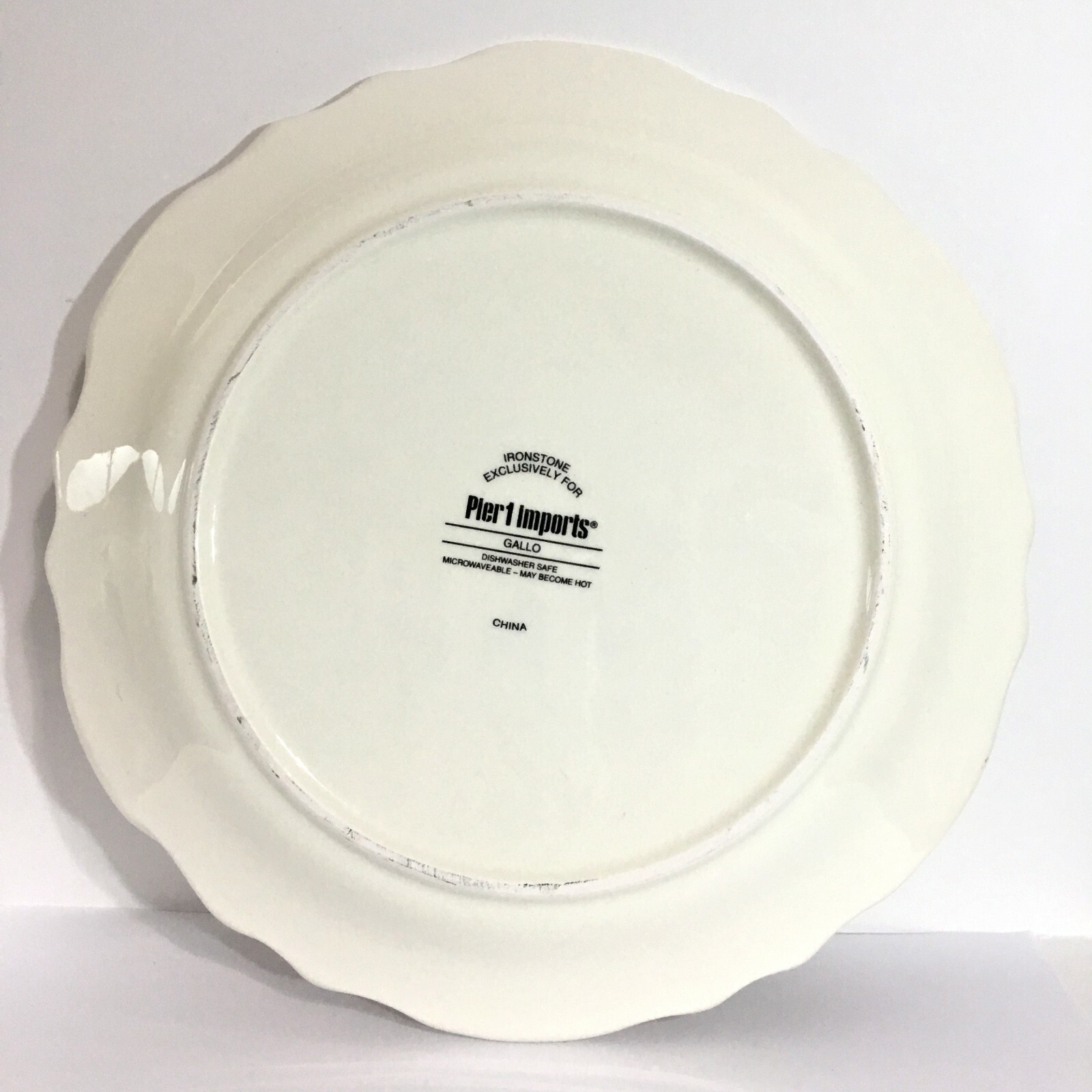 Pier 1 Imports Ironstone Gallo Salad Plate 9" EXCELLENT CONDITION