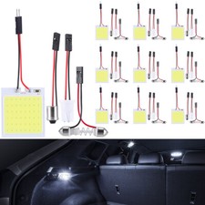 48smd Cob White Led Panel Festoon T10 Ba9s Car Interior Dome Map Light Bulbs Lot