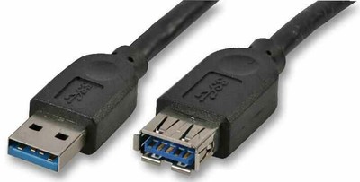 AKASA - USB 3.0 A Stecker- zu Buchse-Kabel 1,5m