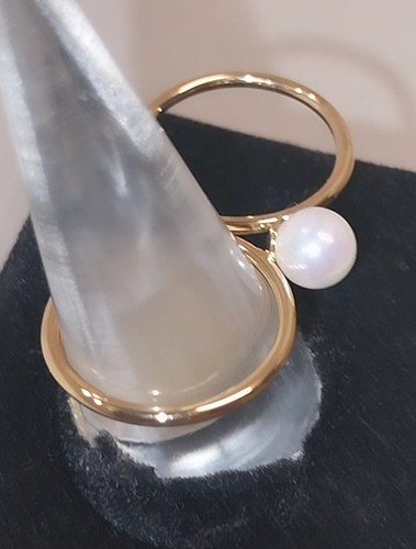 Amber Sceats Gold Plated Pearl Ring - Picture 12 of 14