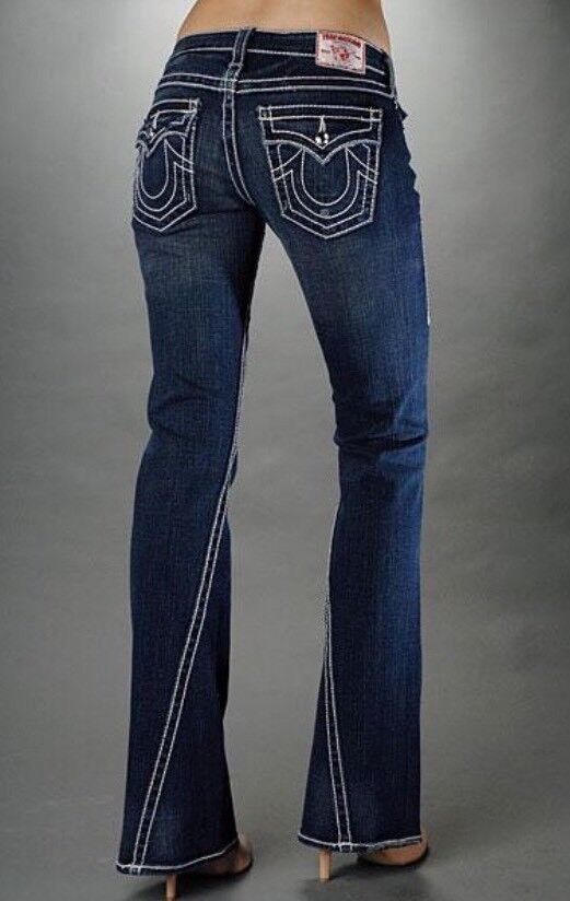 TRUE RELIGION Women's Disco 'Joey' Big T - Drifter Dark Size TRUE RELIGION Women's Disco 'Joey' Big T - Drifter Dark Size