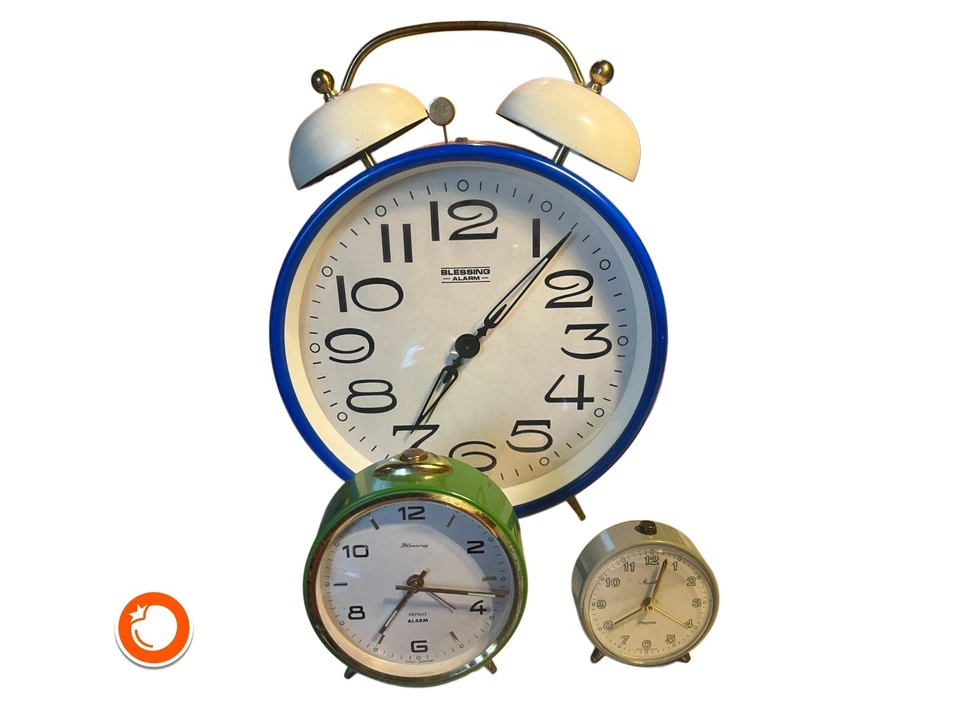 1970er Riesiger Blessing Alarm mechanischer Wecker 30cm funktion top Germany - Bild 2 von 4