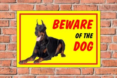 Schild Hund  Beware of the Dog