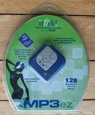 Rare iRock EZMP3 Digital Music Player 128 MB - With Expandable SD Card Slot