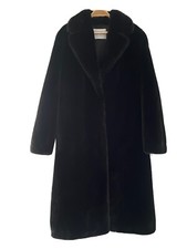 Stand Studio Maria Black Faux Fur Coat