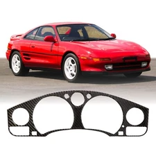 JDM Carbon Fiber Gauge Cluster Bezel Surround For 1991-1995 Toyota MR-2 MR2 SW20